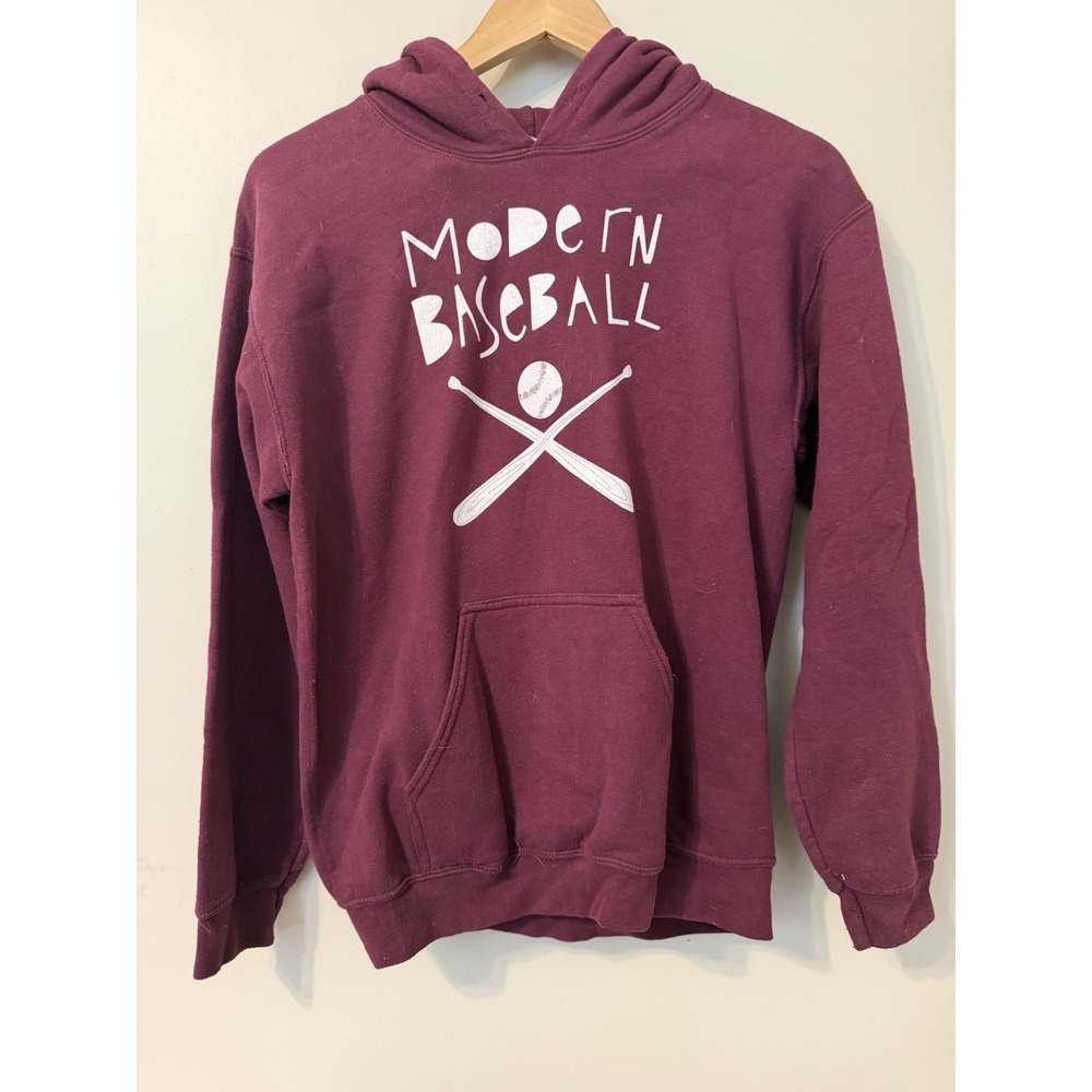 Modern Baseball Band Collection Gift For Fan Size Small Maroon Pullover Sweater